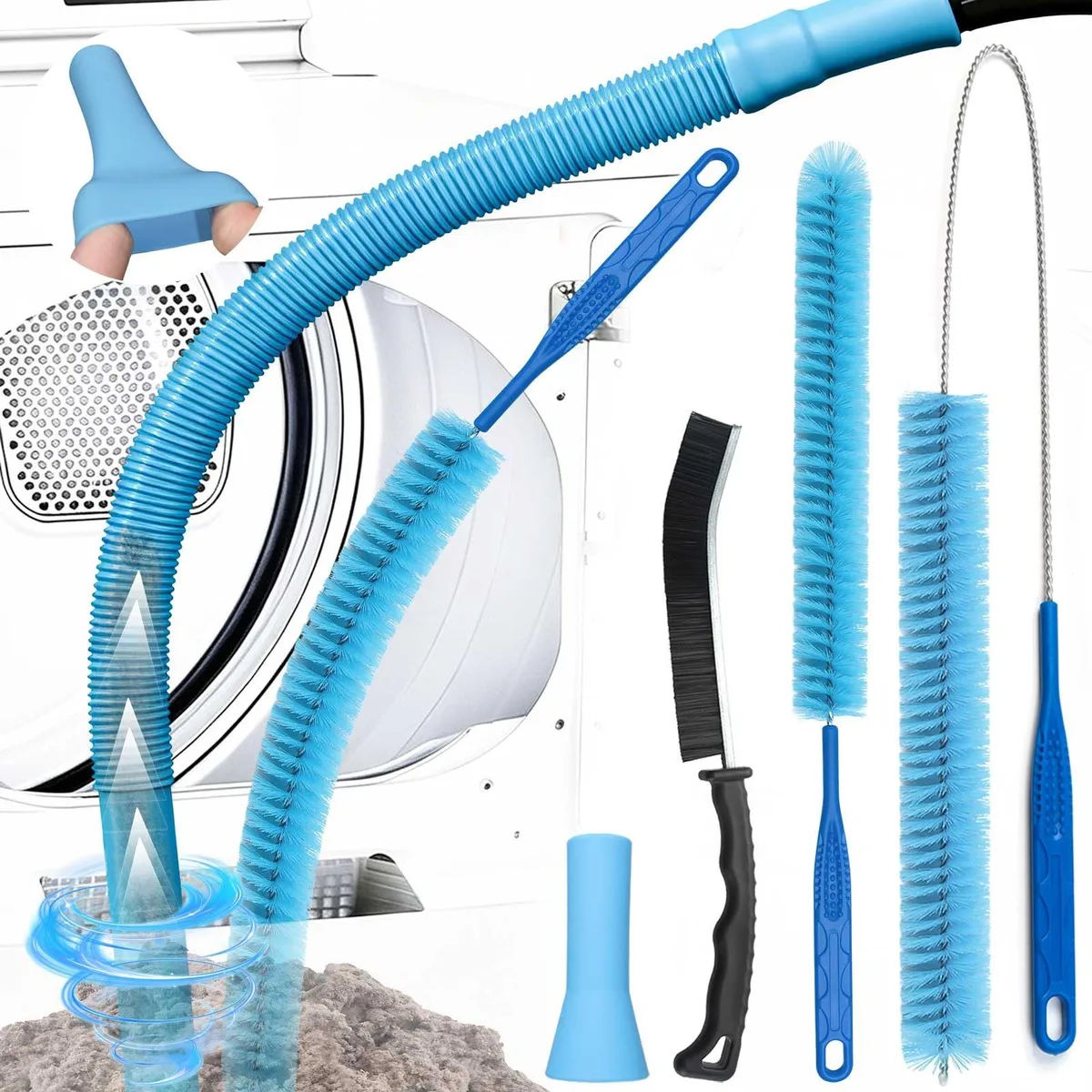  smcca D061-062-11-New dryer vent cleaner kit 4-in-1 30 in 15 in 9 in brushes 31 in hose — product photo