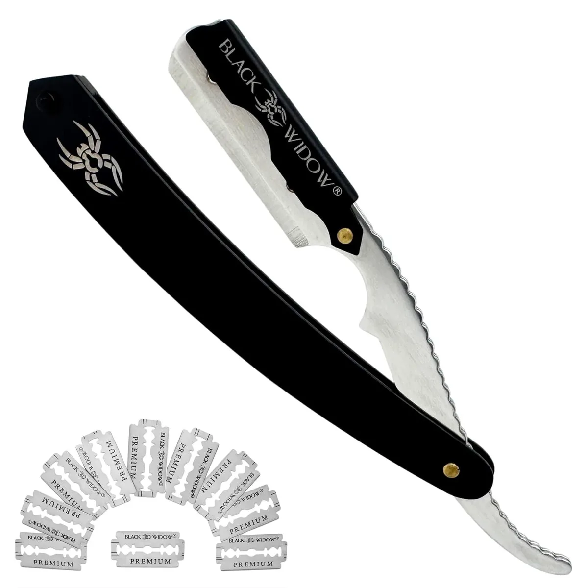 TAURKENAM TAURKENAM Black Widow Shavette 1.5 mm 10 Blades Trimmers for Men — product photo