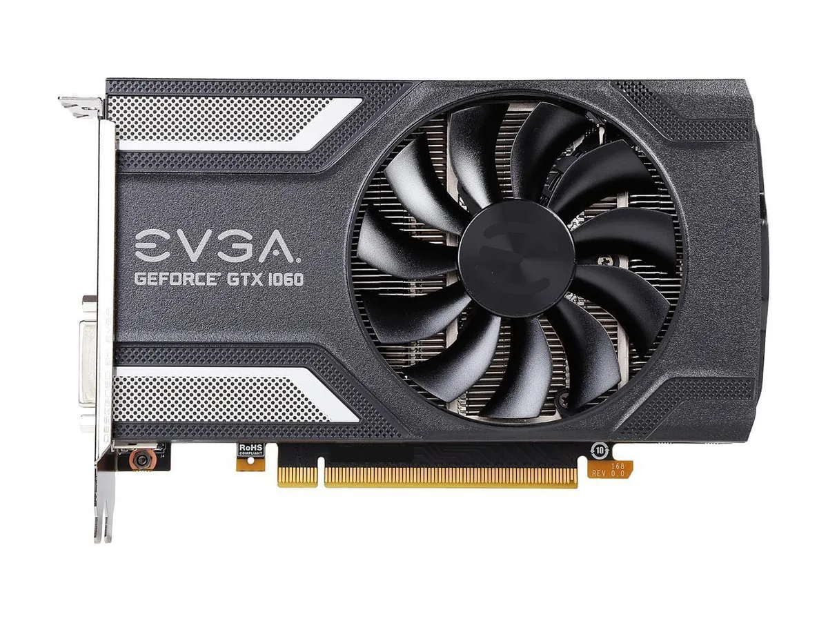 EVGA EVGA GeForce GTX 1060 SC GAMING ACX 2.0 6GB graphics card — product photo