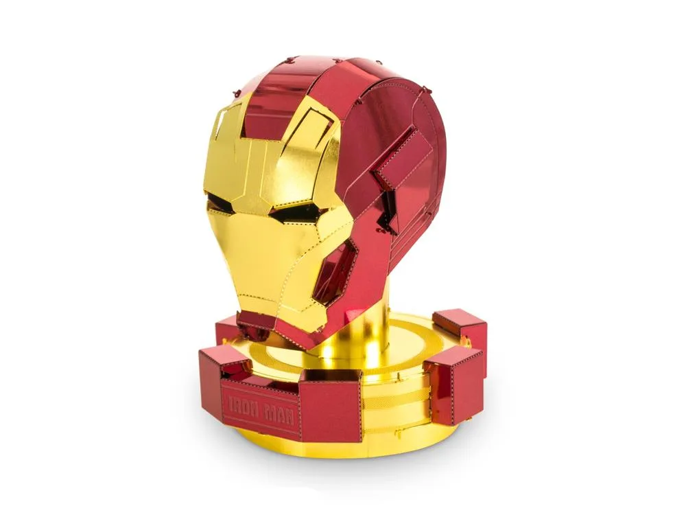 Fascinations Inc. Fascinations Inc. Metal Earth Iron Man Helmet Marvel Color Laser Cut 3D Metal Kit action figure — product photo