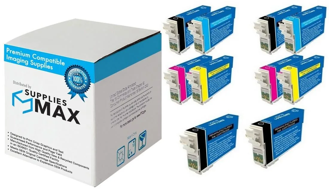 SuppliesMax SuppliesMax T124120-5B2CS Inkjet Combo Pack (5 BK, 2 C/M/Y) — product photo