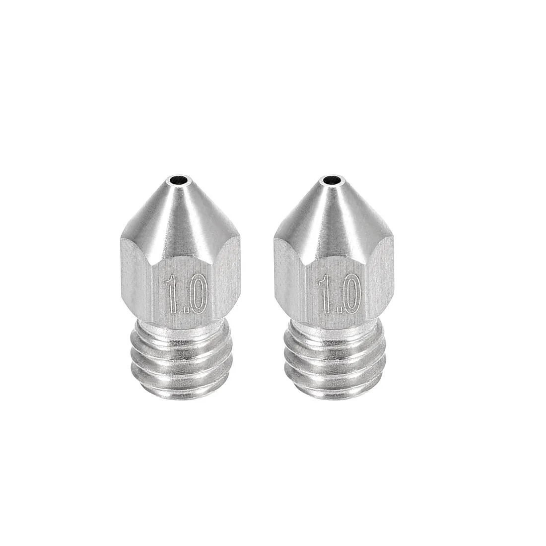 Unique-Bargains Unique-Bargains MK8 Stainless Steel 1mm Nozzle 1.75mm Filament 2pcs — product photo