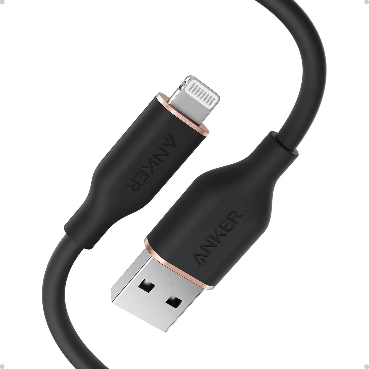 MCHOSE MCHOSE Flow USB A to Lightning Cable 3ft 12W Silicone with Organizer — product photo
