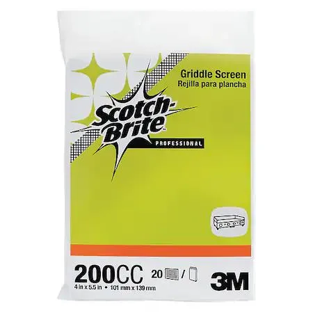 Pack of 20 brown rectangular Scotch-Brite scouring screen pads