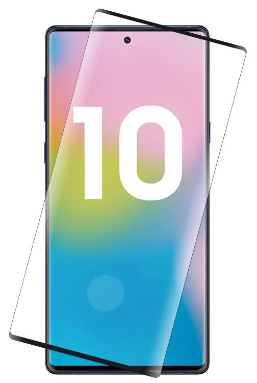 Nakedcellphone Nakedcellphone Full Size 3D Curved Tempered Glass Screen Protector for Samsung Galaxy Note 10 — product photo