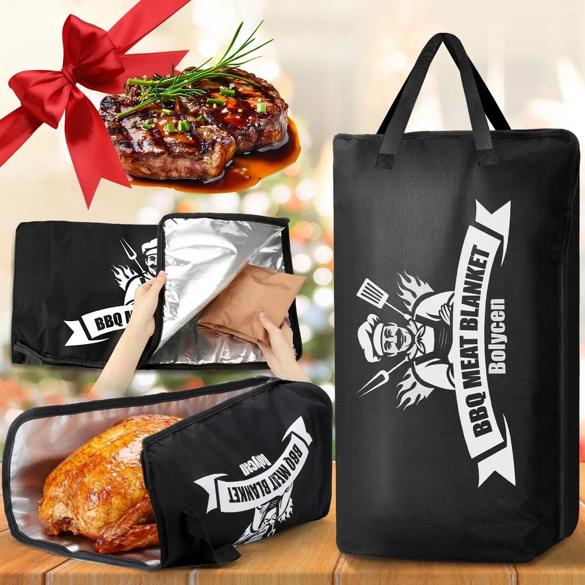  Bolycen Insulated Meat Resting Bag Black 21inch — product photo