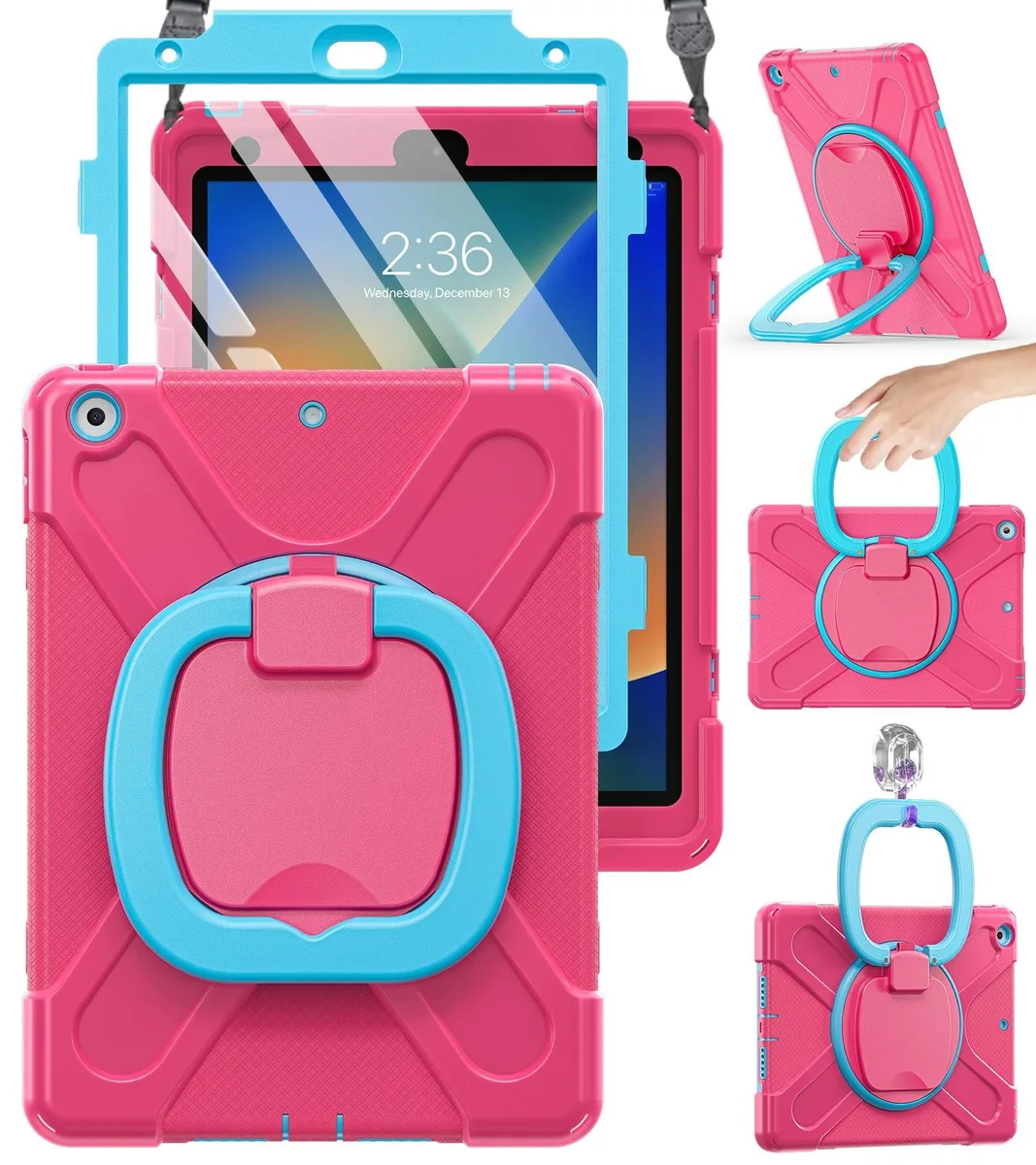 V2 Technologies V2 Technologies Kids Case 10.2 Inch 2019 2020 2021 Rose 2 in 1 accessory — product photo