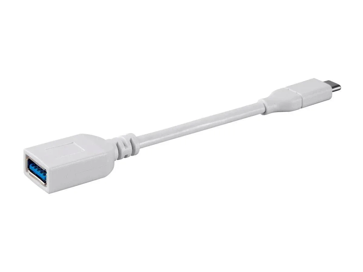 Monoprice Inc. Monoprice 127935 USB C to USB A Female 3.1 Gen 1 Extension Cable .5 ft White — product photo