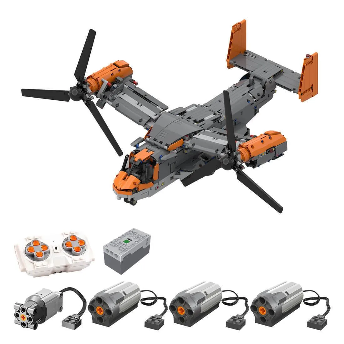 ZITIANYOUBUILD ZITIANYOUBUILD MOC-60447 V22 Fishhawk 1607 Parts — product photo