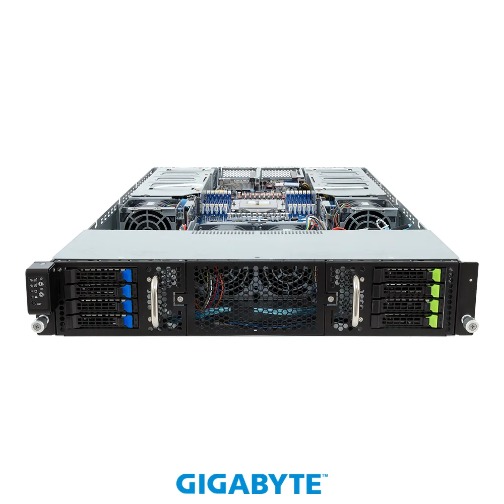 GIGABYTE GIGABYTE G293-Z23-AAM1 barebone server EPYC 9004 12 DDR5 4 GPU 10Gb LAN — product photo