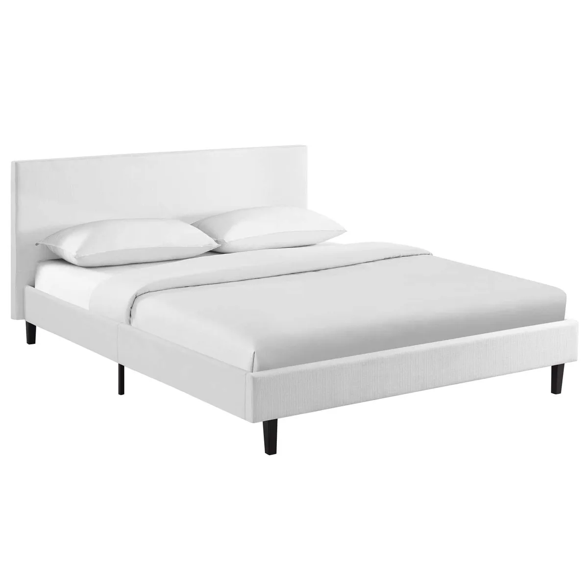 Modway Furniture Modway Furniture Anya Queen Bed White 86"L x 66"W x 36.5"H — product photo