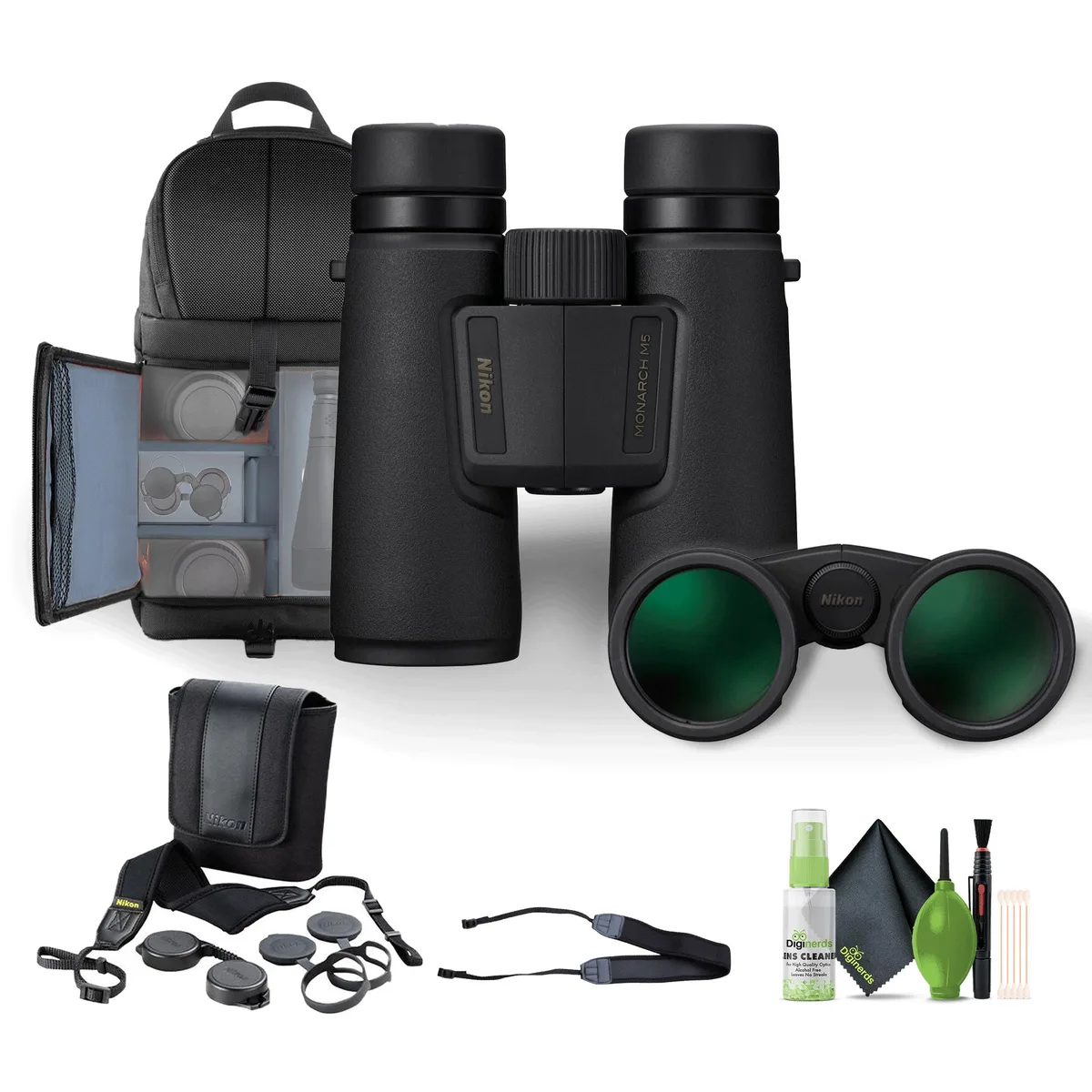 Nikon Inc Nikon 12x42 Monarch M5 Binoculars Bundle — product photo