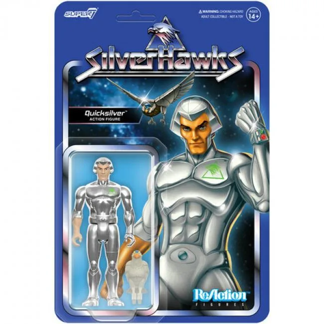 Super7 Super7 RE-HAWK-05975 SilverHawks Quicksilver action figure — product photo