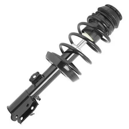 Unity 11228 front right complete strut assembly, silver metal coil spring and housing