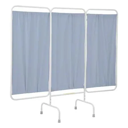 R&amp;B Wire Products R&amp;B Wire Products PSS-3/AML/PB Three Panel Stationary Privacy Screen Blue — product photo