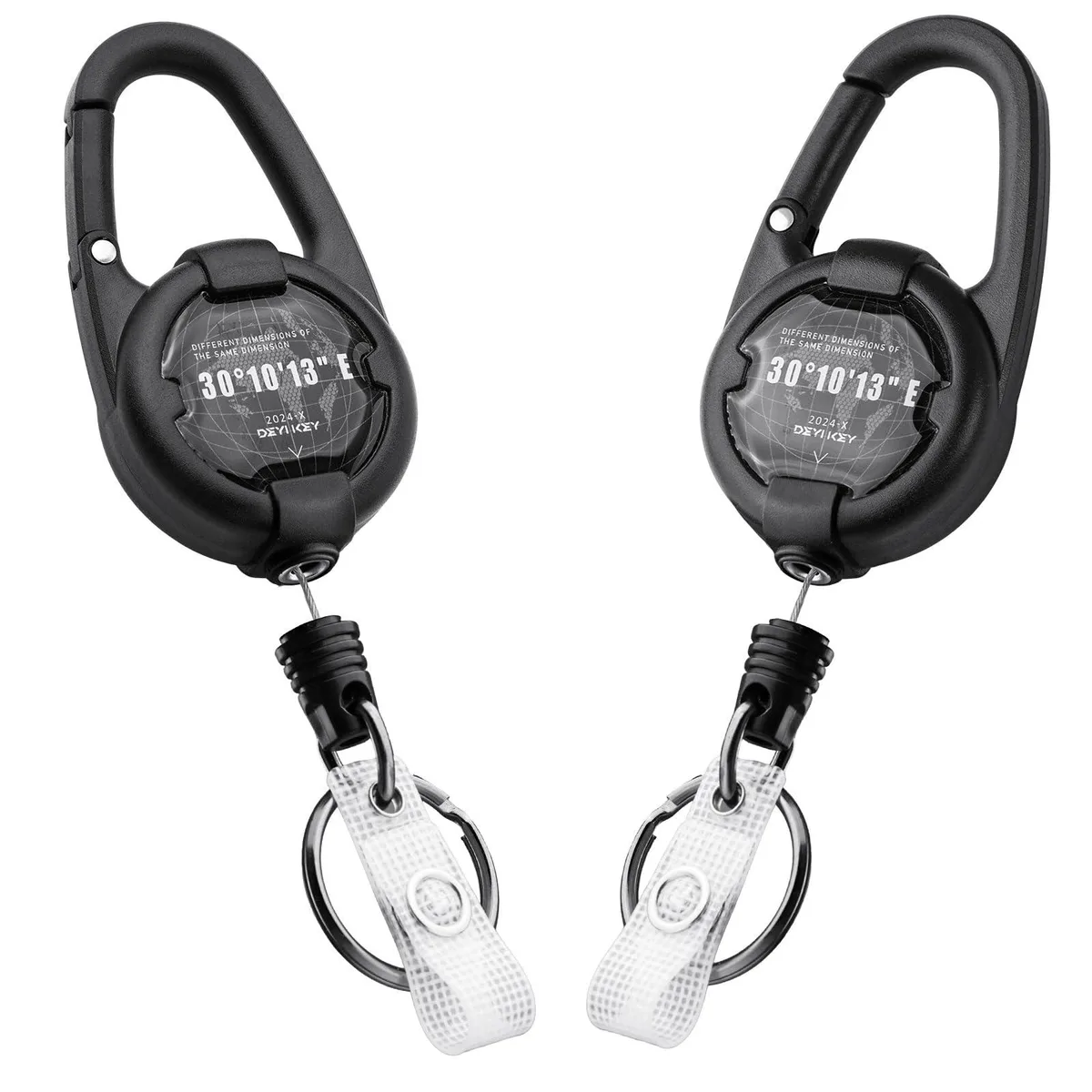  Viator Gear DYK-ZB Retractable Keychain 32" Cord 10 oz Black 2 Pack — product photo