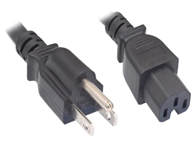 Nippon Labs Nippon Labs 30POW-10W1-51515-03 computer power cord 14 AWG 3 ft NEMA 5-15P to C15 15A 125V — product photo