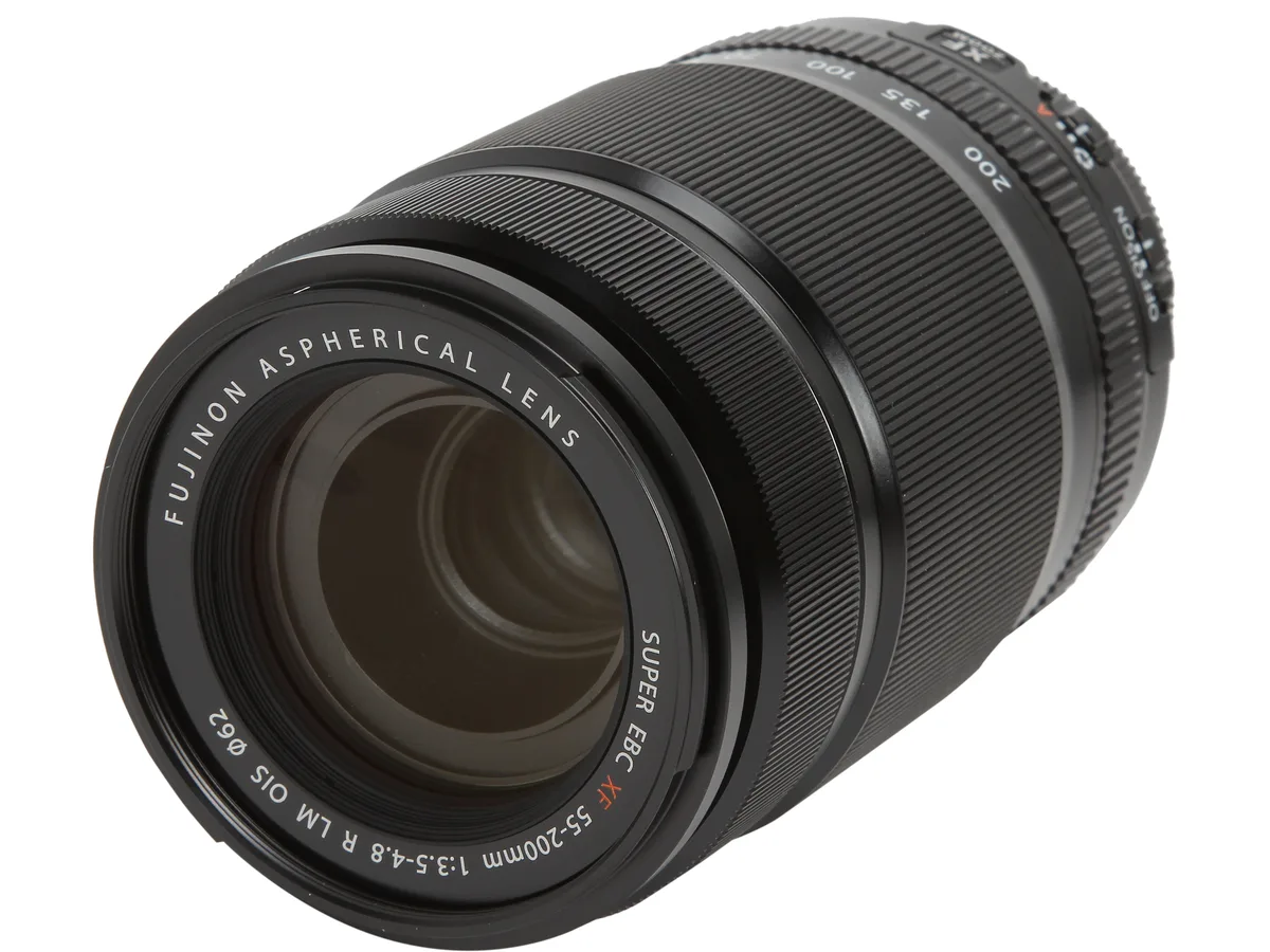 FUJIFILM FUJIFILM 16384941 Fujinon XF 55-200mm F3.5-4.8 R LM OIS camera lens Black — product photo