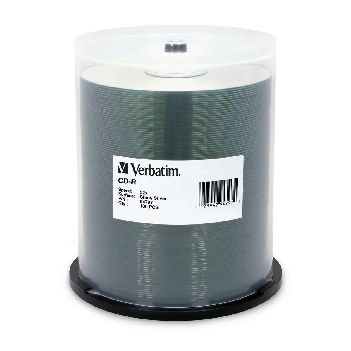 VERBATIM Verbatim 94797 700MB 52X CD-R 100 Pack Blu-ray Media — product photo