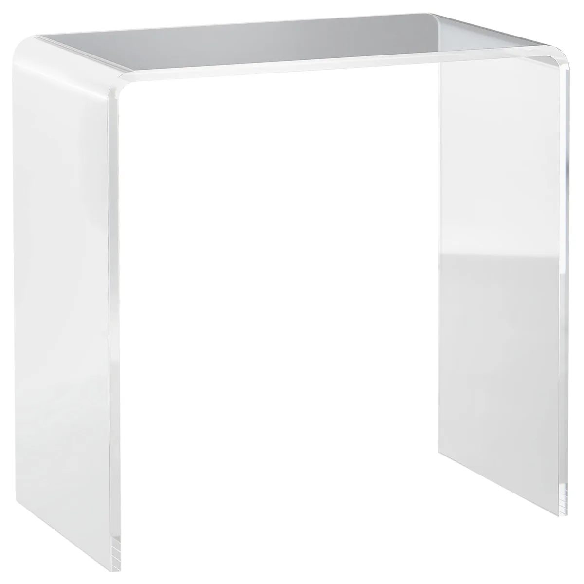 tuphen tuphen 21" Rectangle Acrylic Waterfall Occasional Table Clear 15mm — product photo