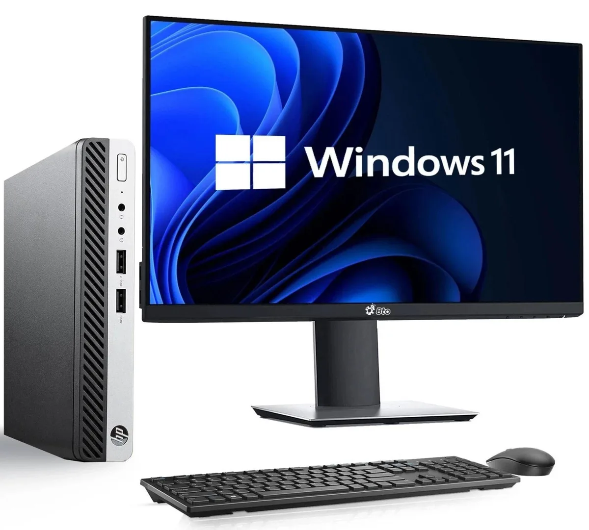 HP HP EliteDesk 705 G4 Desktop PC AMD Ryzen 5 Pro 2400GE 16GB DDR4 256GB SSD Windows 11 Pro — product photo