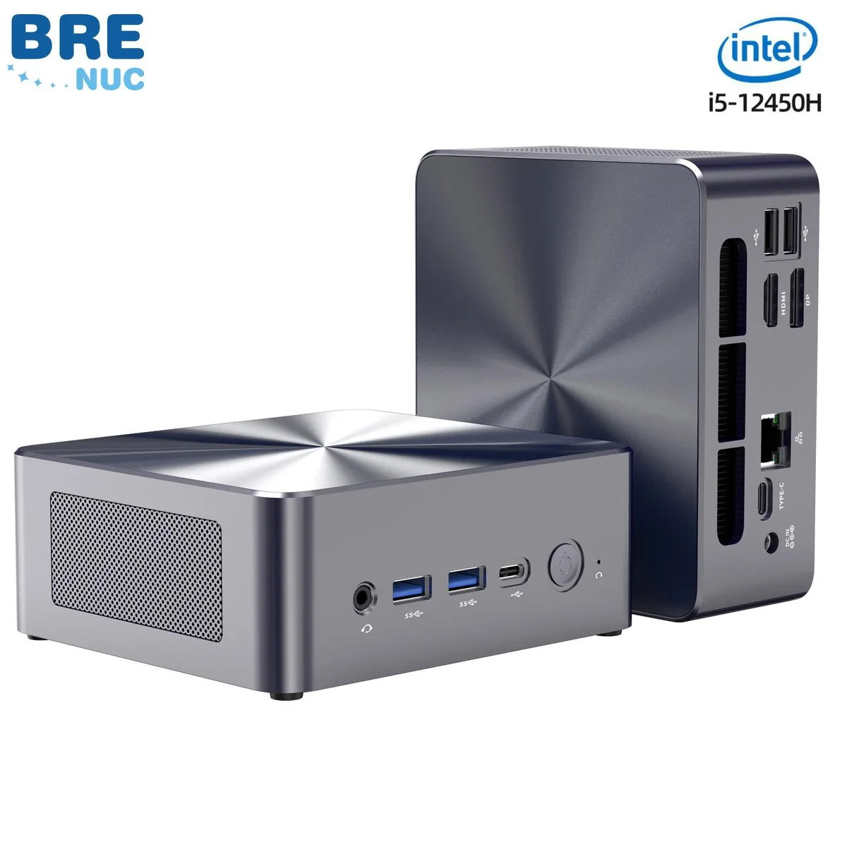 BRENUC BRENUC Mini PC N7A i5-12450H 16GB 1TB desktop PC — product photo