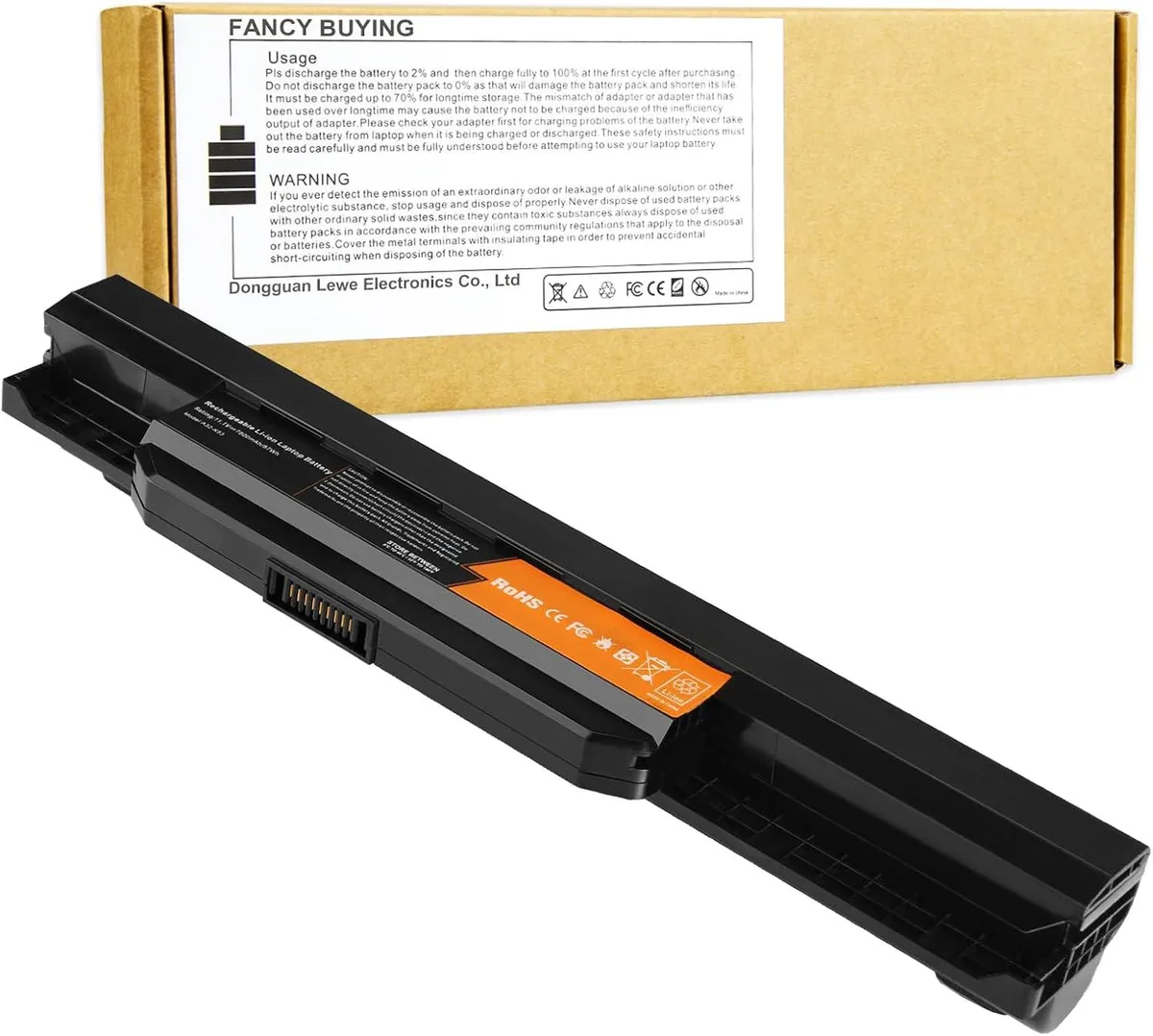 PISKEKAT PISKEKAT 87Wh 7800mAh 11.1V 9-Cell Li-ion Laptop Battery for Asus A32-K53 A42-K53 A53E K43 K53 K54 X43 X53 — product photo