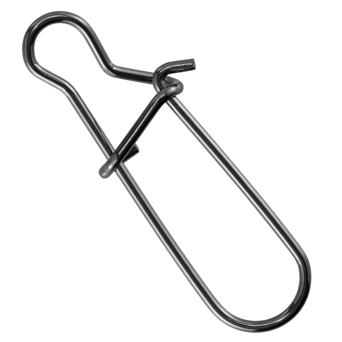 Dr.Fish 100 Pack Duo Lock Fishing Snaps #0 26Lb Stainless Steel Black — product photo