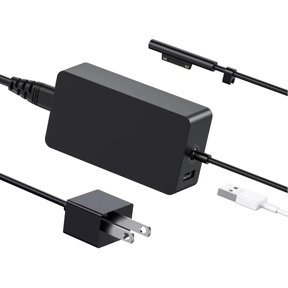 UTONDA Co., Ltd. UTONDA Co., Ltd. 65W Surface Pro Charger with USB Port Black — product photo
