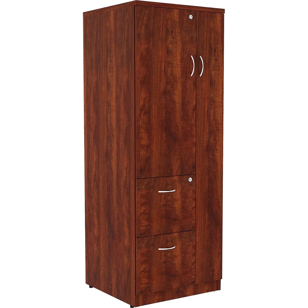 Lorell Lorell LLR69896 Tall Cherry Cabinet 23x65 office furniture — product photo