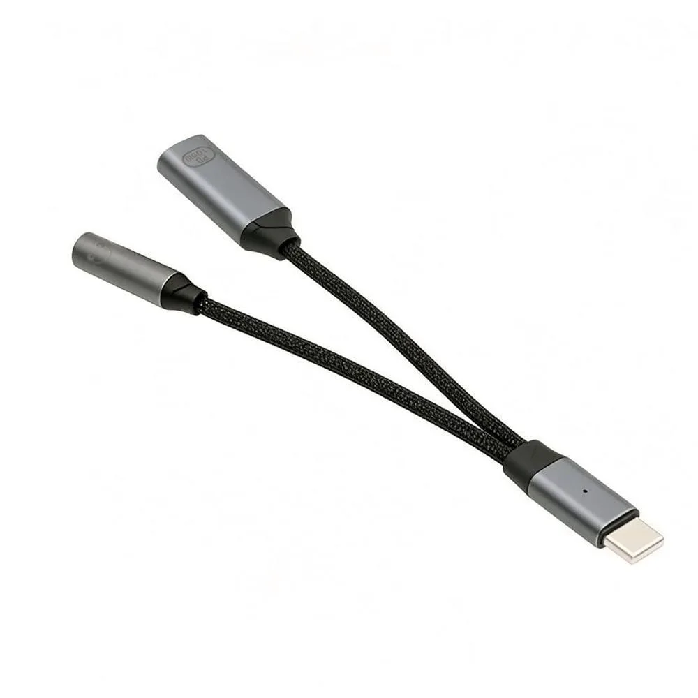 Fervit Fervit USB-C to 3.5mm DAC 16bit 48kHz 100W PD Cable — product photo
