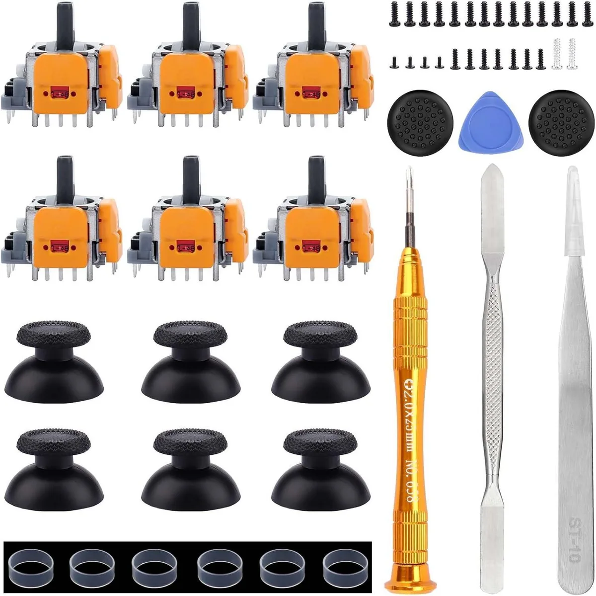 BONAEVER BONAEVER 6 Pack Hall-Effect Joysticks PS5 Controller Repair Kit — product photo