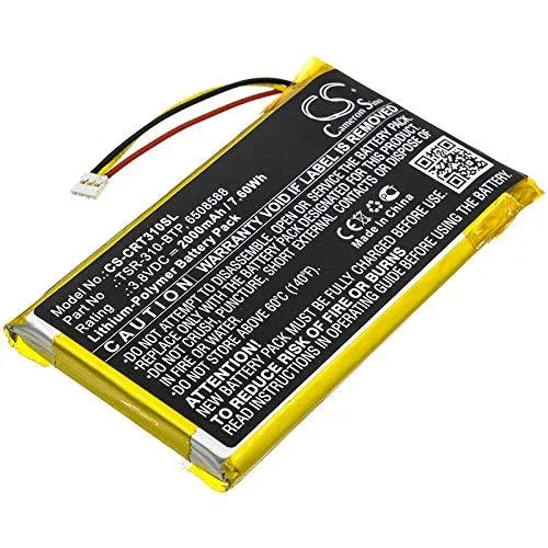 Rectangular lithium-ion battery pack, silver label, compact thin profile