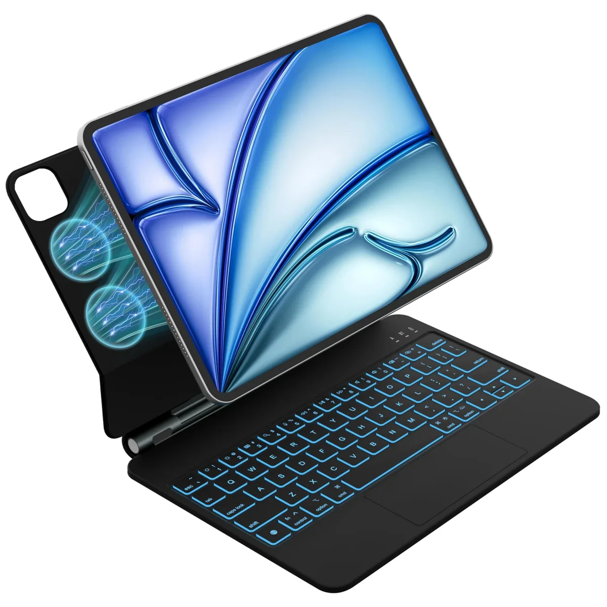 Barrow Mods Barrow Mods 2 in 1 Accessory iPad Air 11 Pro 11 Black 7-Color Backlit Trackpad — product photo