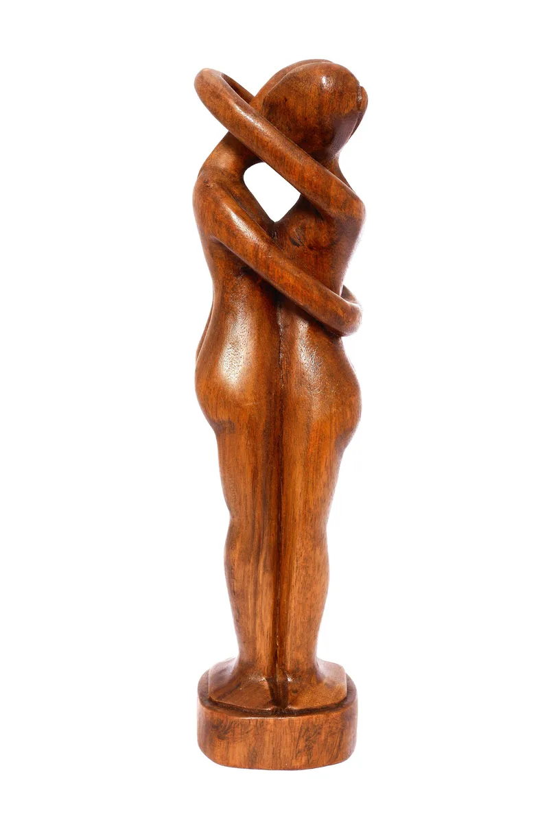 G6 Collection G6 Collection 12" Handcrafted Suar Wood Abstract Sculpture Home Accent — product photo