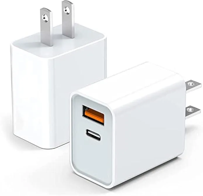 Ksin Ksin 20W Dual USB-C &amp; USB-A Charger 3-Pack — product photo