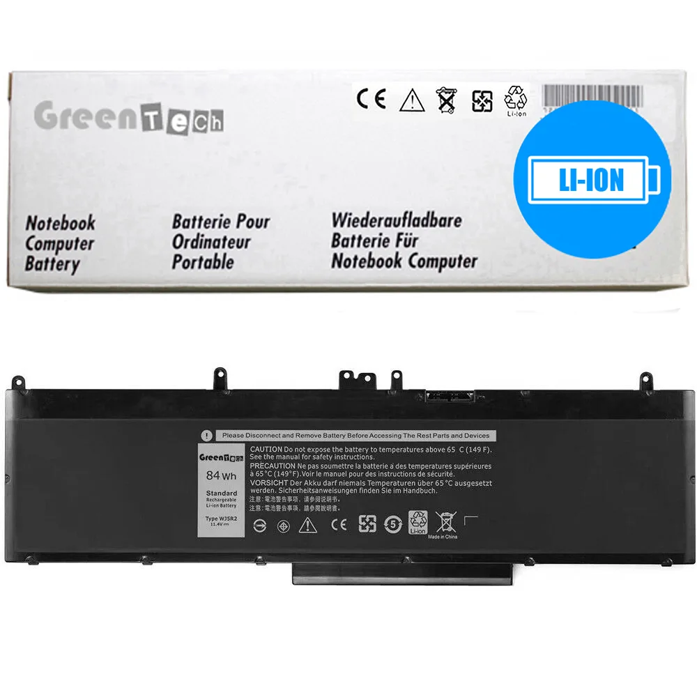 NShi NShi laptop battery Dell Precision 3510 11.4V 84Wh 7368mAh 6 cell — product photo