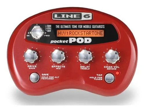 Line6 Line6 Pocket POD guitar pedal 32 amp models 16 cab models 16 effects 300 presets 1.15kg — product photo
