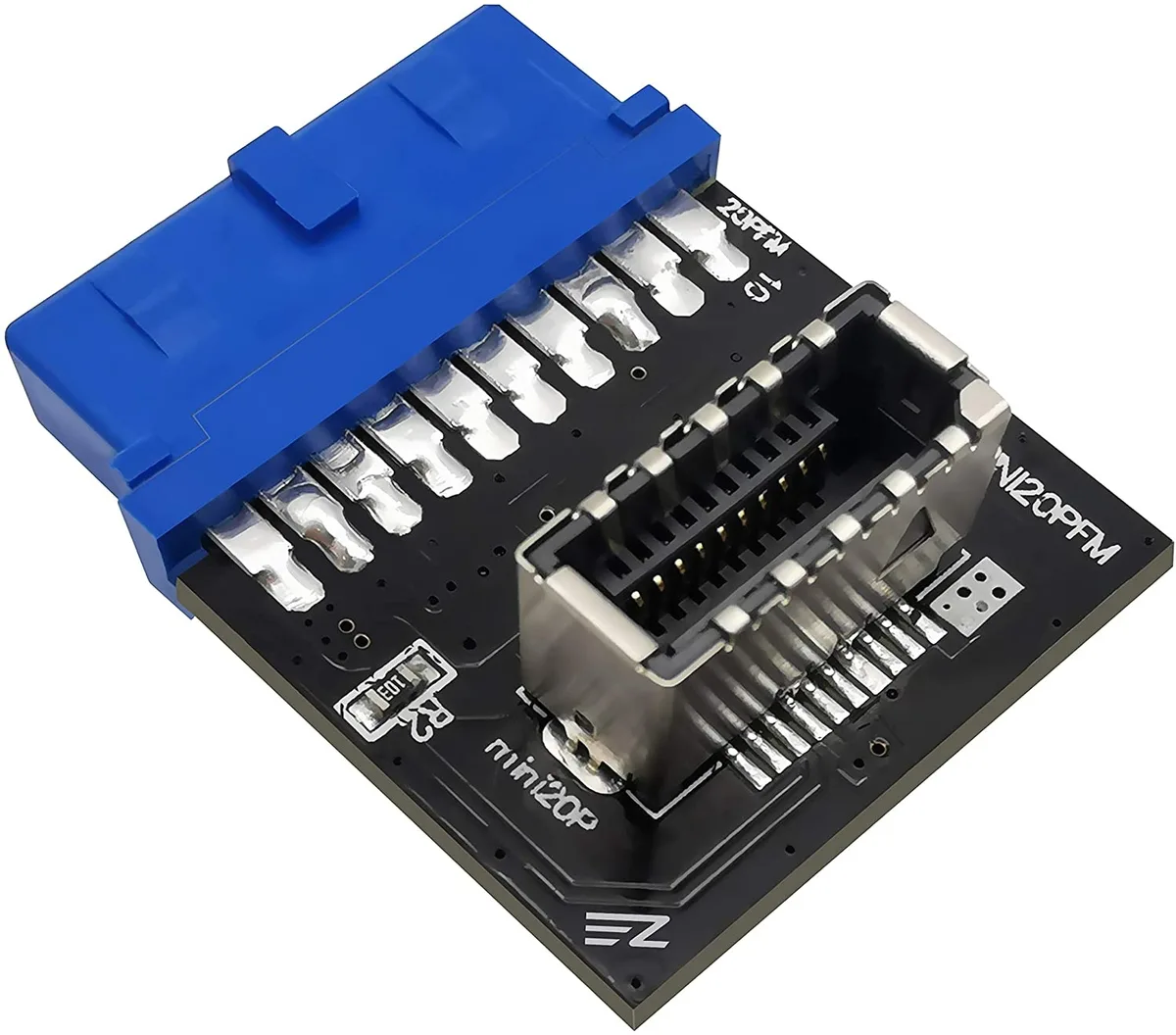 Tonstep Tonstep USB 3.0 19-Pin Header to USB 3.1/3.2 Type-C 20-Pin A-Key Adapter — product photo