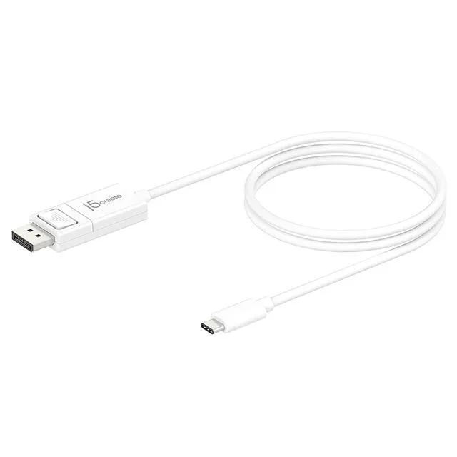 j5create j5create USB-C to DisplayPort Cable 4K 60Hz 120cm White — product photo