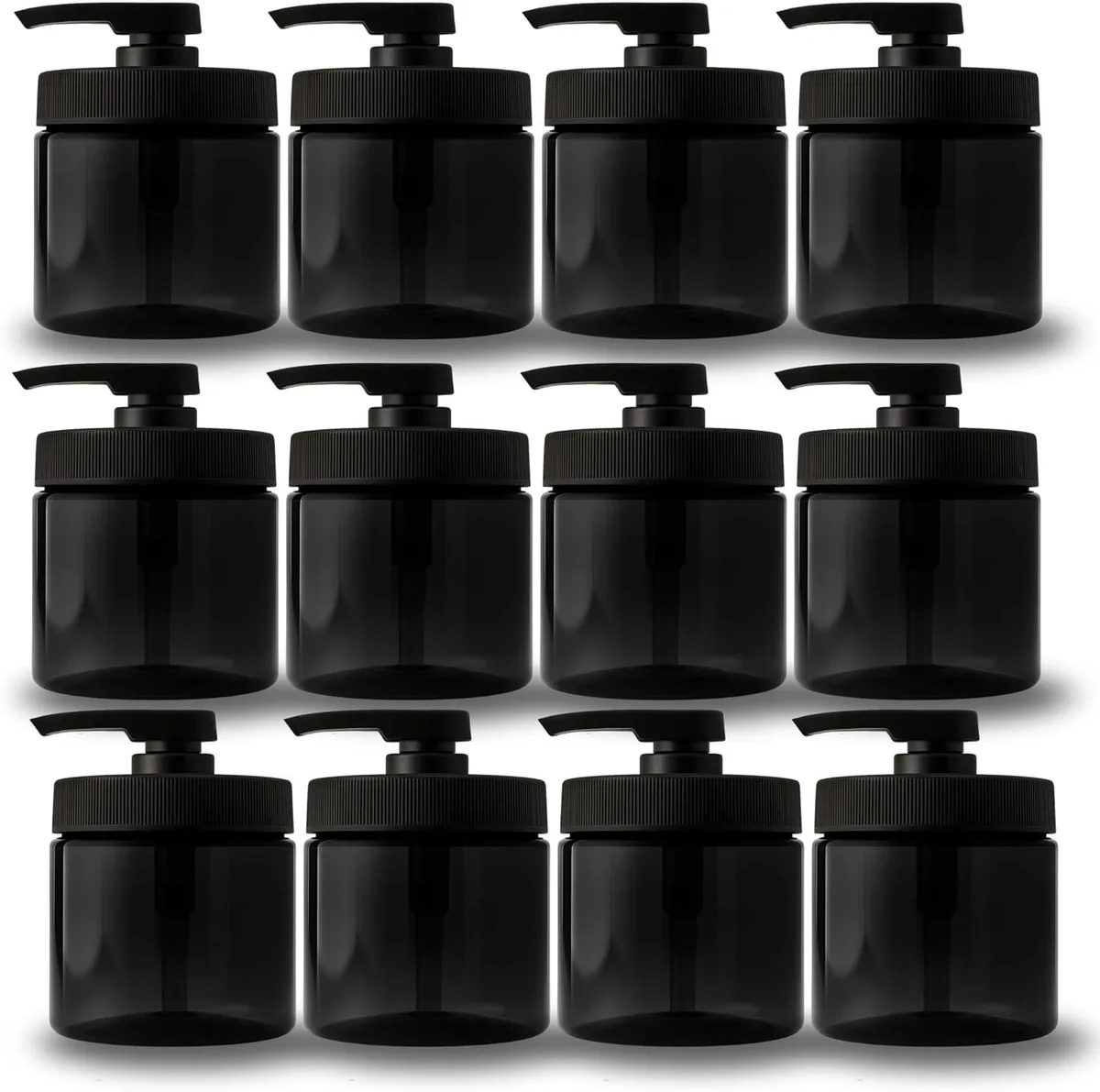 Vandue Corporation Vandue Corporation 16oz Pump Jar 12pk Black/White 3.5x4.75in — product photo