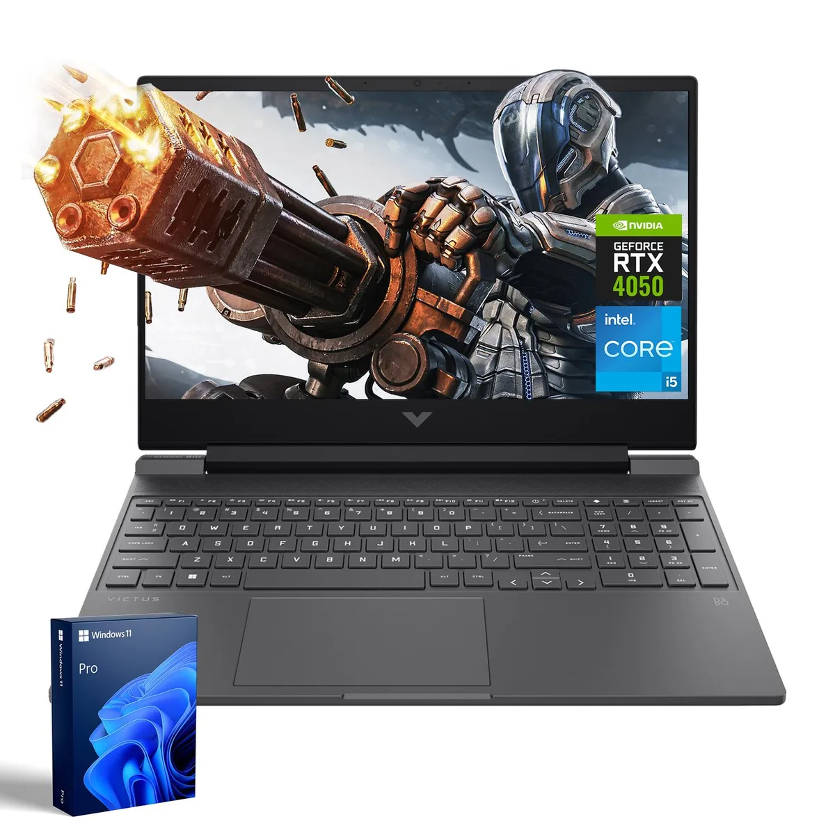 HP HP Victus 15 FA2701 Gaming Laptop Intel Core i5-13420H RTX 4050 15.6 144Hz 32GB 1TB Silver — product photo