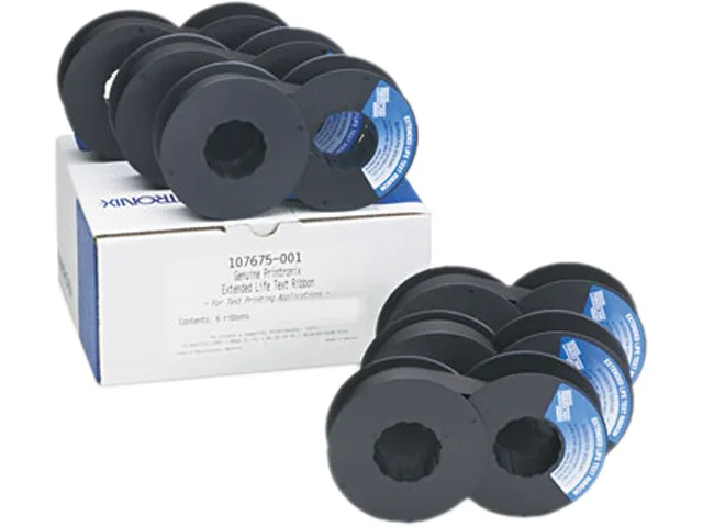 Printronix Printronix 107675001 printer ribbon, black, thermal transfer, 30M yield — product photo