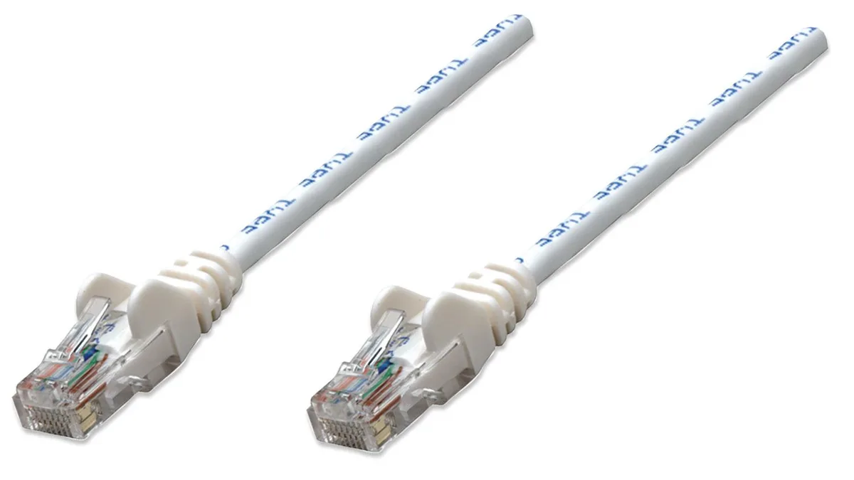 Intellinet Network Solutions Intellinet Network Solutions Cat6 UTP RJ45 Male / RJ45 Male 75 ft White network ethernet cable — product photo