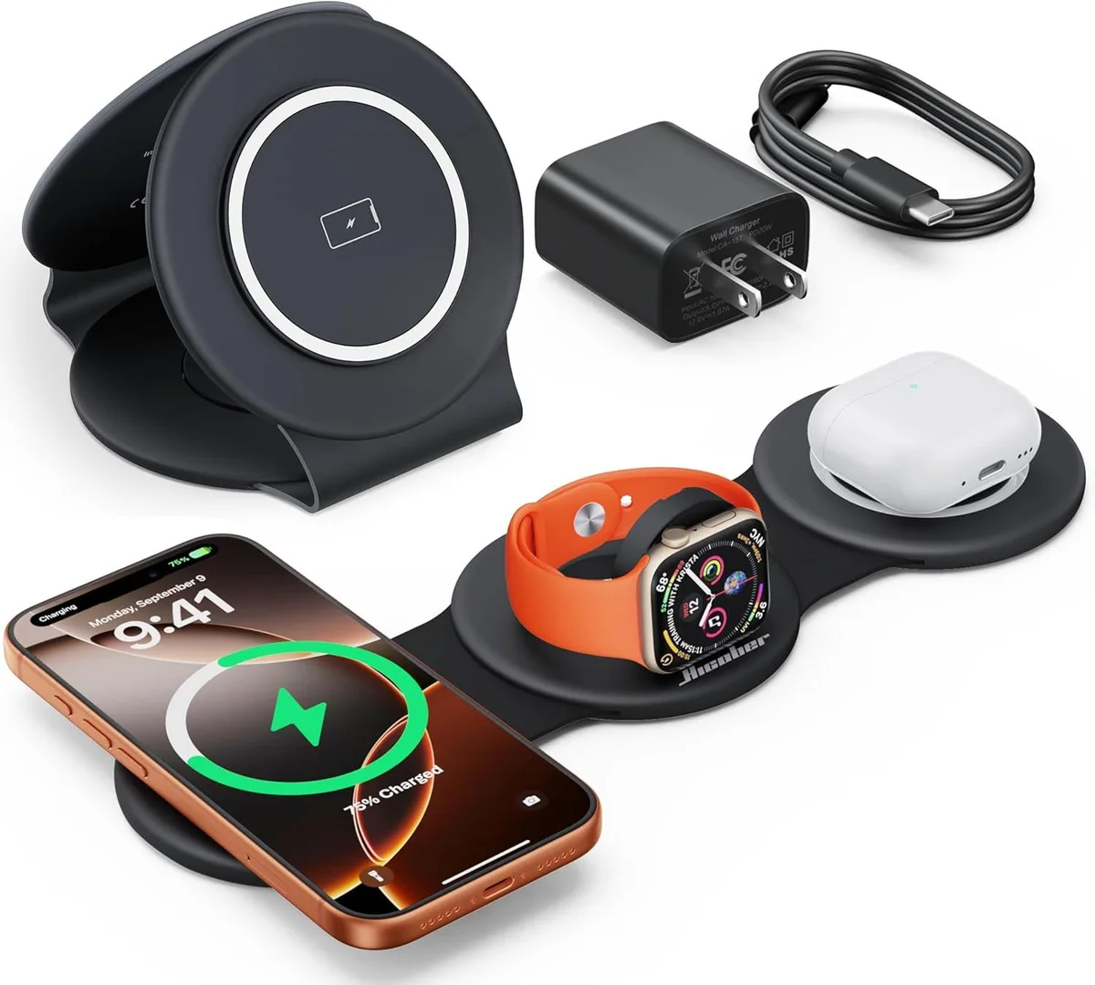 Luisport Luisport 3-in-1 Wireless Charger for iPhone 13-17 &amp; Watch — product photo