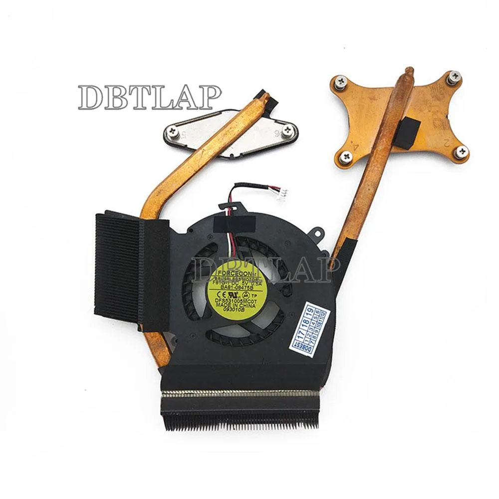 DBTLAP DBTLAP Laptop Cooling Pad for Samsung NP-R540 NP-R538 R538 R540 CPU GPU Fan with Heatsink BA62-005288 — product photo