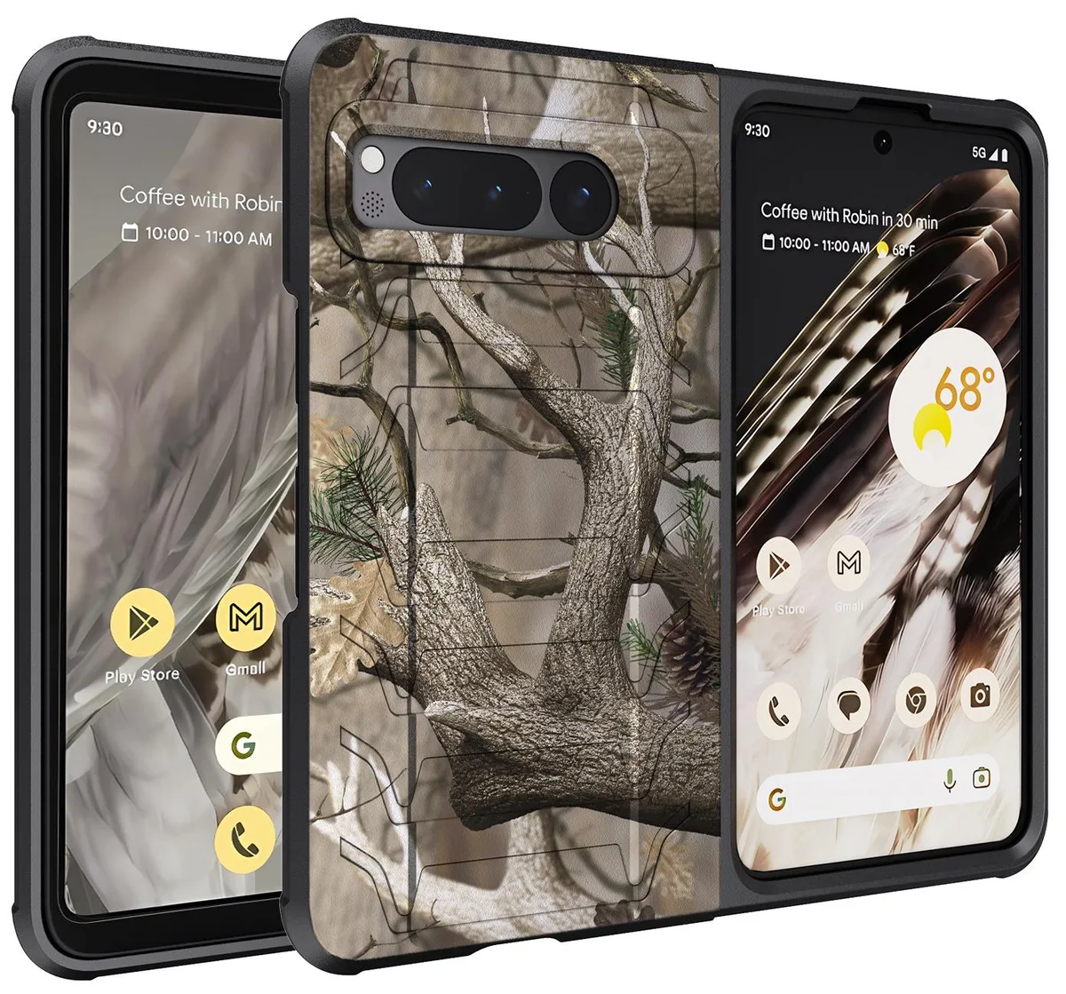 Nakedcellphone Nakedcellphone Special Ops Tactical Case for Google Pixel Fold 2023 Outdoor Camo Tree — product photo