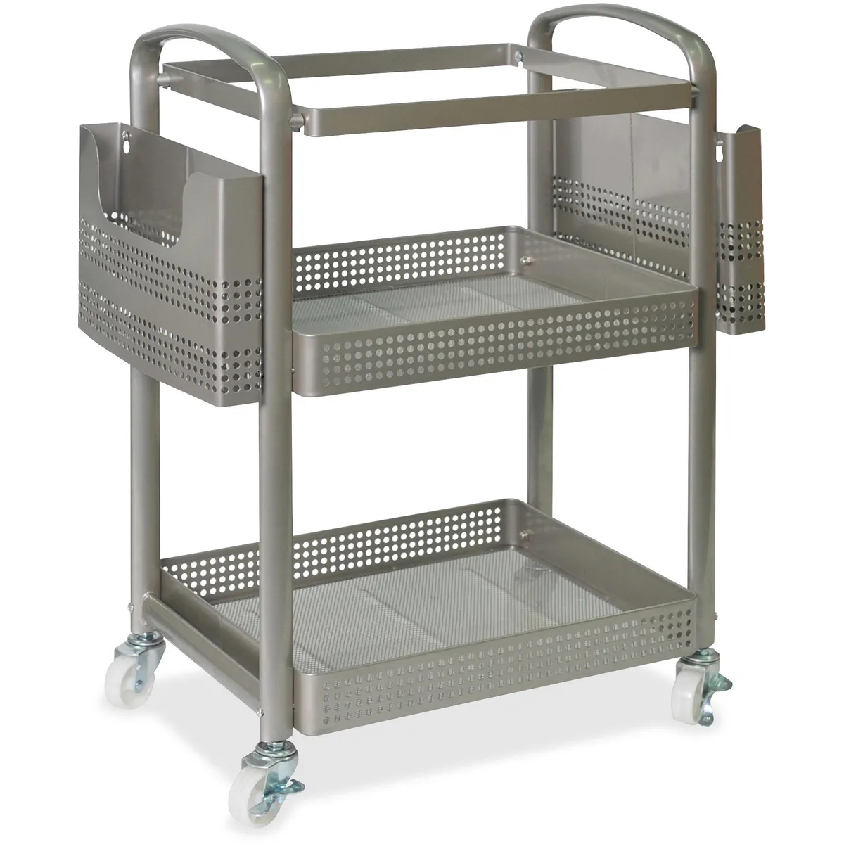 Lorell Lorell Mobile File Cart Heavy-Duty Silver 45654 — product photo