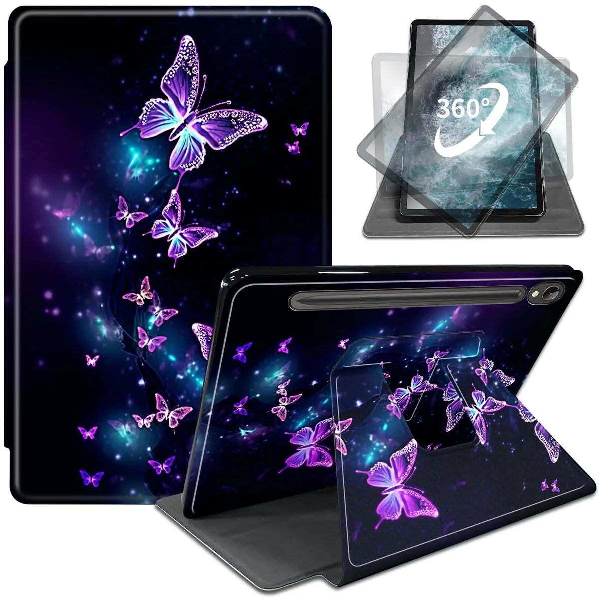 Batianda Batianda 2 in 1 accessory Star Butterfly for Galaxy Tab S10 FE 10.9 2025 S9 FE 10.9 2023 S9 11 2023 — product photo