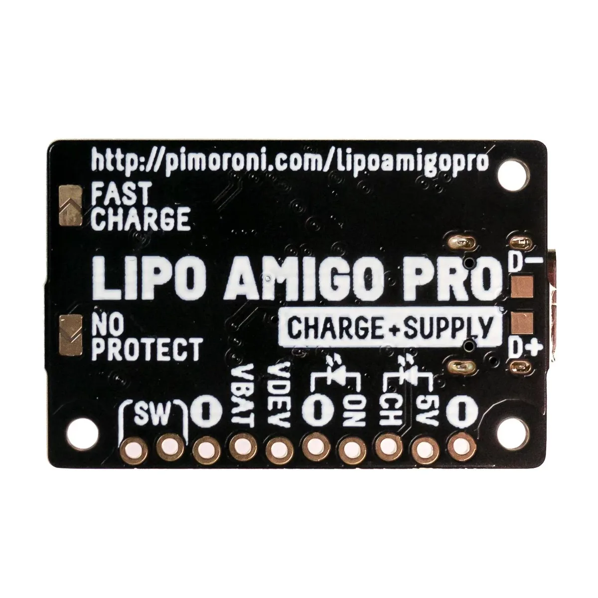 Pimoroni Pimoroni LiPo Amigo Pro USB-C LiPo/LiIon Charger Development Board — product photo